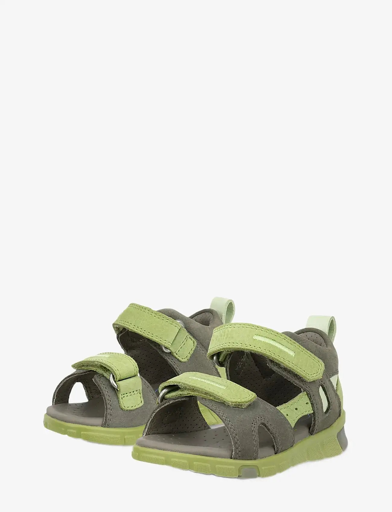 ECCO - MINI STRIDE SANDAL - gode sommertilbud - smokey olive/sweat pea/lime cream - 5