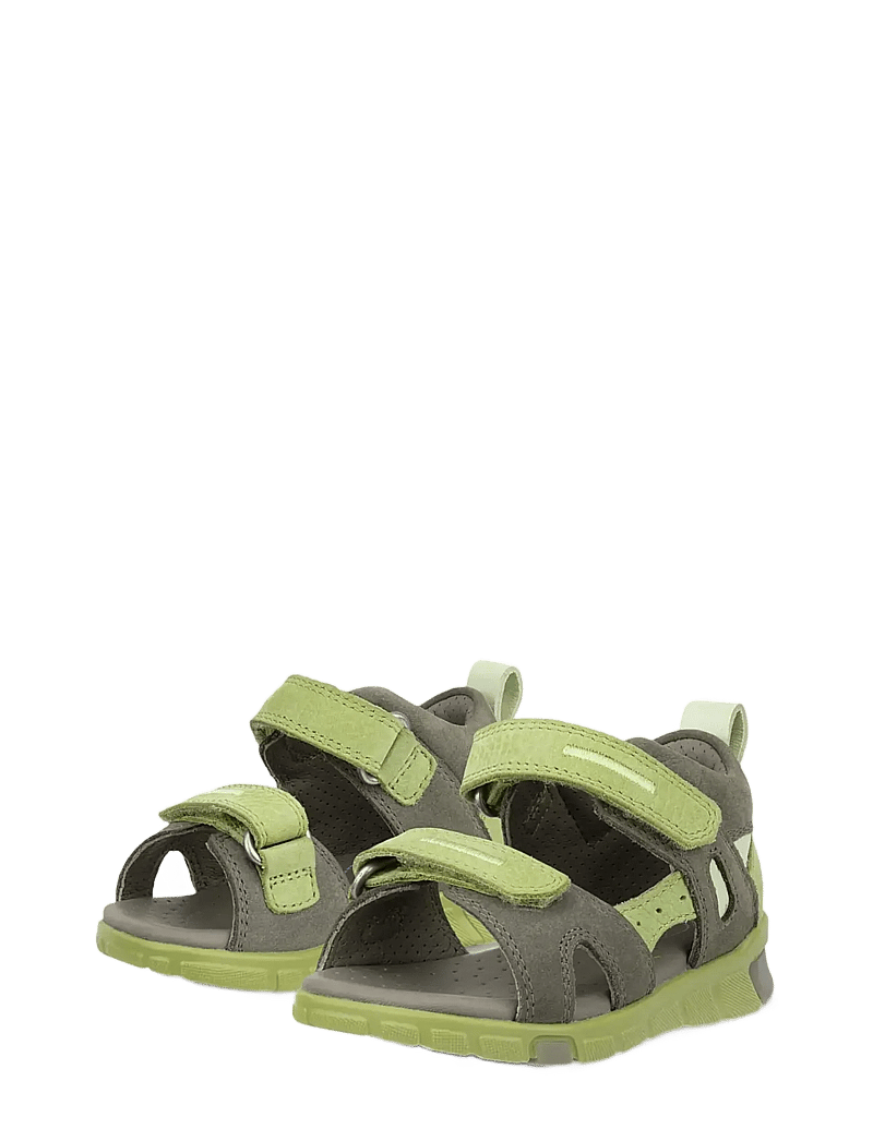ECCO - MINI STRIDE SANDAL - sandaalid - smokey olive/sweat pea/lime cream - 5