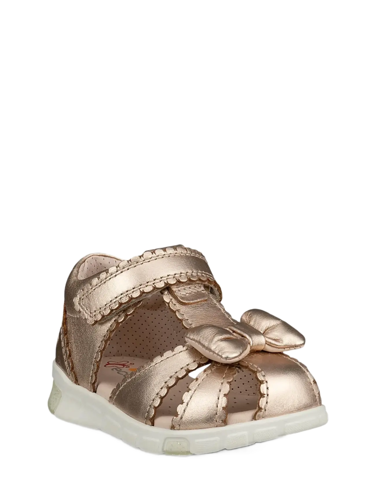 ECCO MINI STRIDE SANDAL - Kinder 23-34 - NATURE FOILED METALLIC / gold
