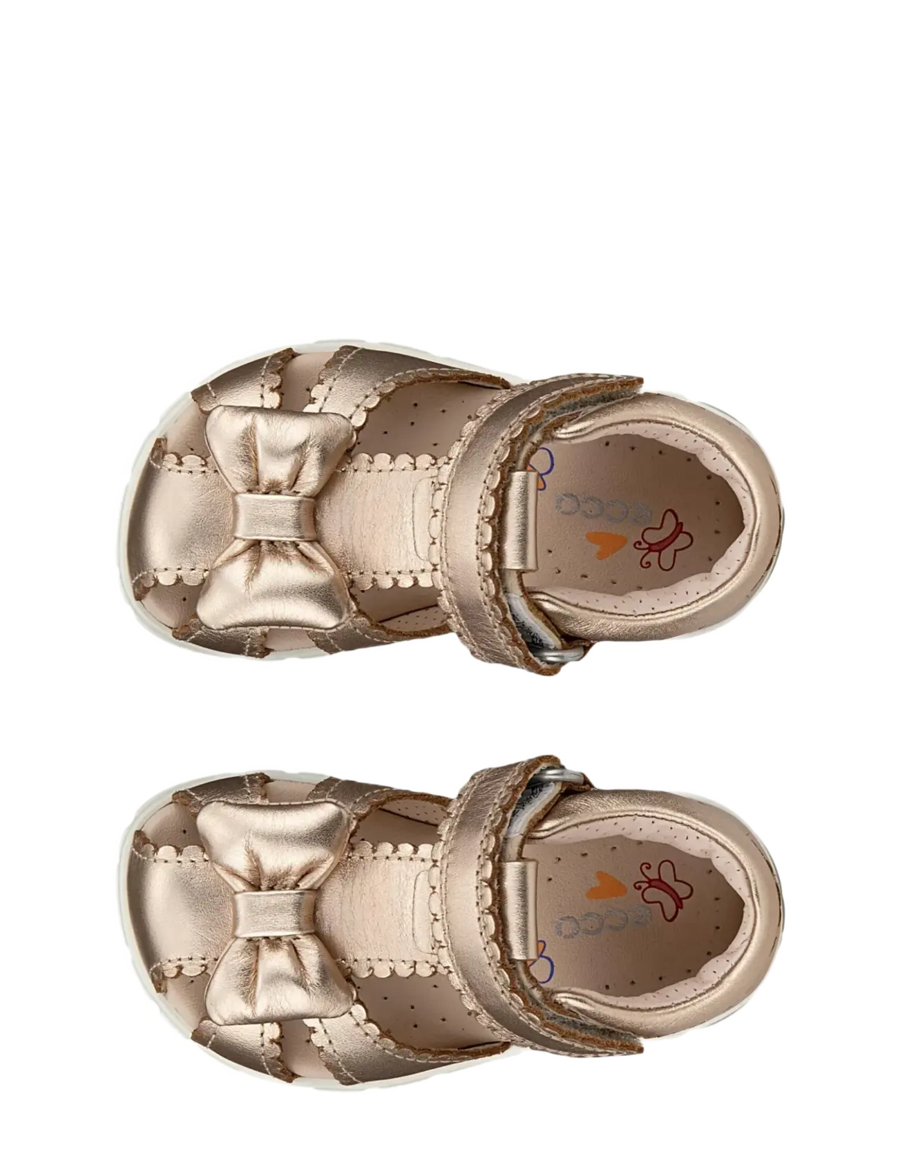 ECCO - MINI STRIDE SANDAL - sandalen - nature foiled metallic - 5