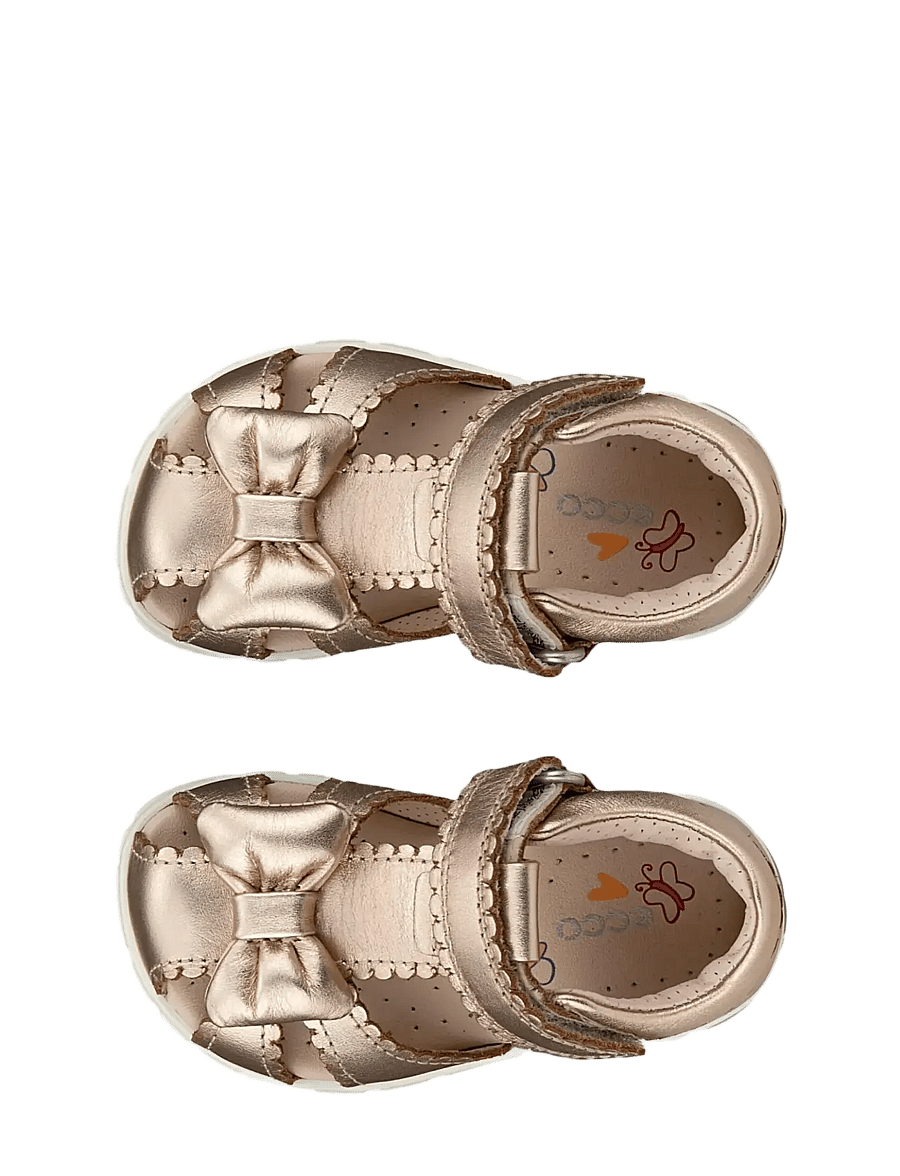 ECCO - MINI STRIDE SANDAL - sandalen - nature foiled metallic - 5