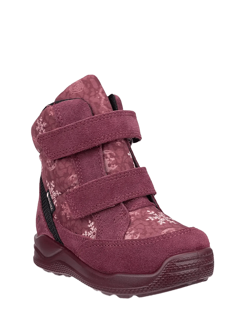 ECCO - URBAN MINI - vinterstøvler - dark ruby/snowflake print - 1