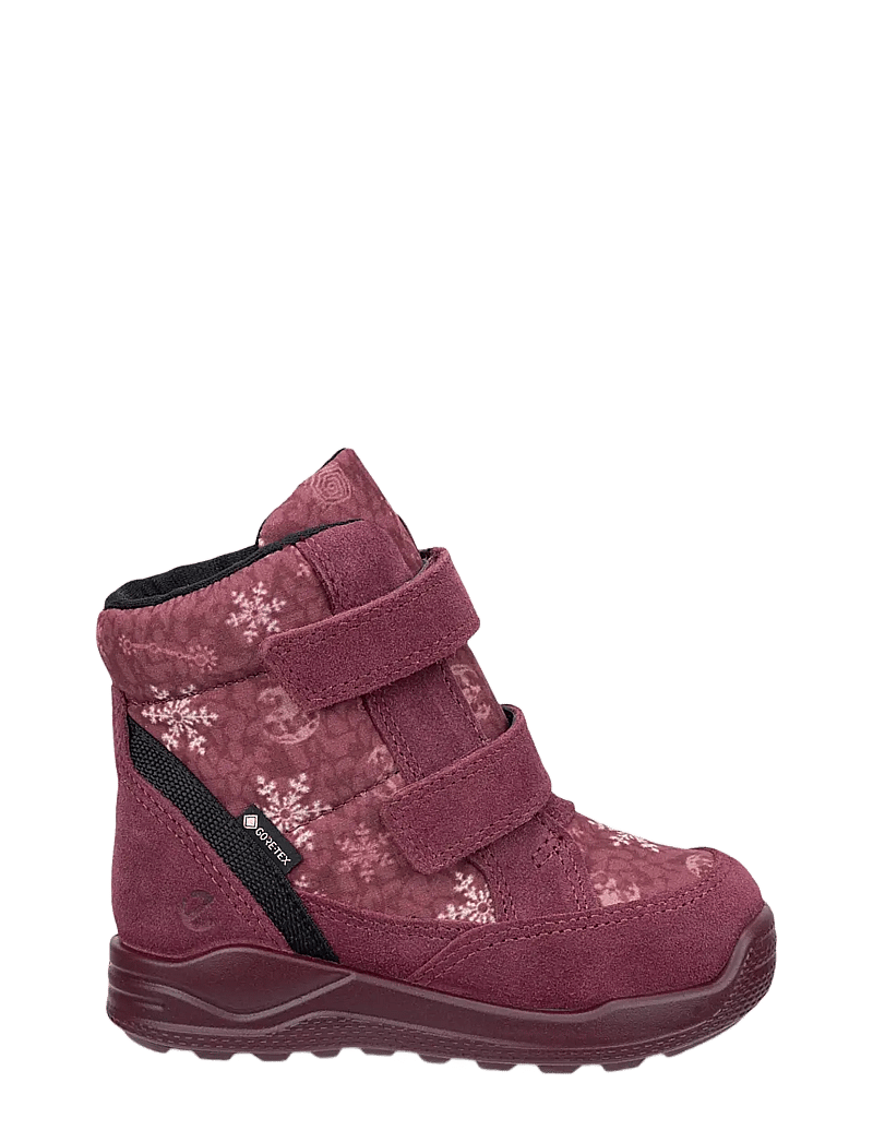 ECCO - URBAN MINI - vinterstøvler - dark ruby/snowflake print - 2