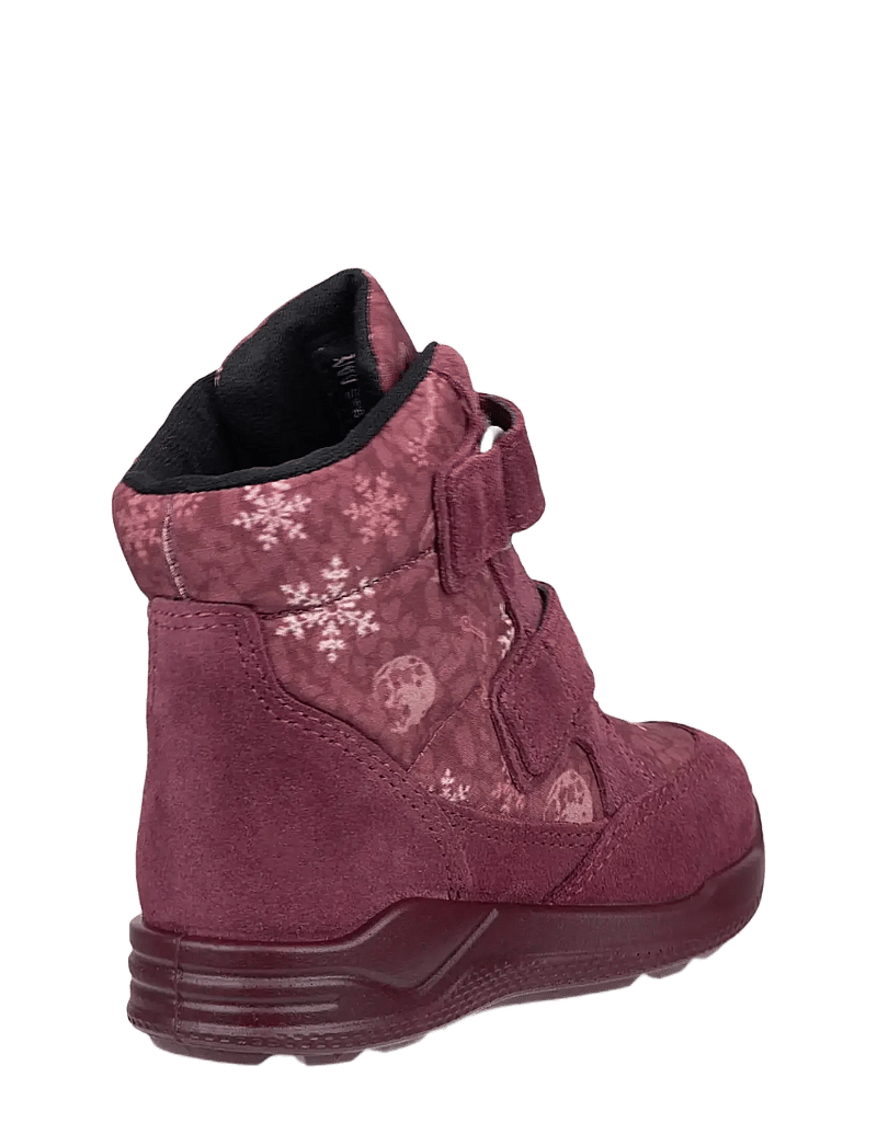 ECCO - URBAN MINI - vinterstøvler - dark ruby/snowflake print - 3