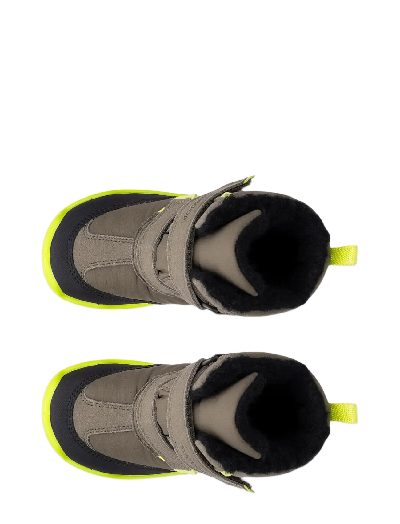 ECCO - URBAN MINI - vinterstøvler - black/tarmac/tarmac/lime punch - 4