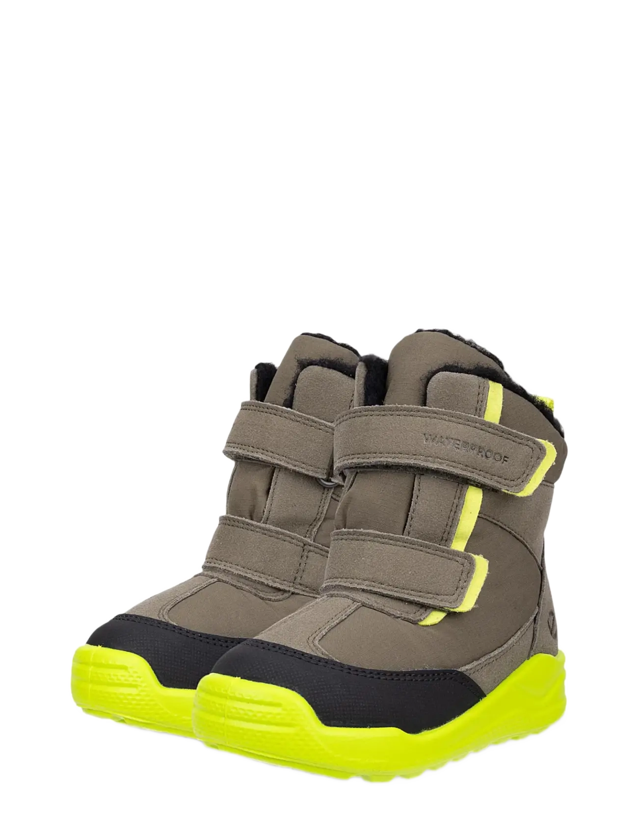 ECCO - URBAN MINI - vinterstøvler - black/tarmac/tarmac/lime punch - 5
