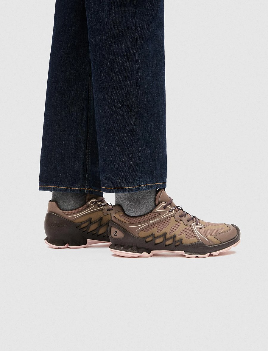 ECCO - BIOM AEX W - niedrige sneaker - marron/marron/taube - 0