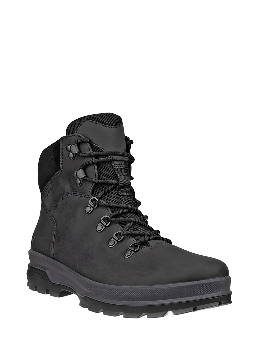 ECCO - RUGGED TRACK - støvler med snøre - black - 0
