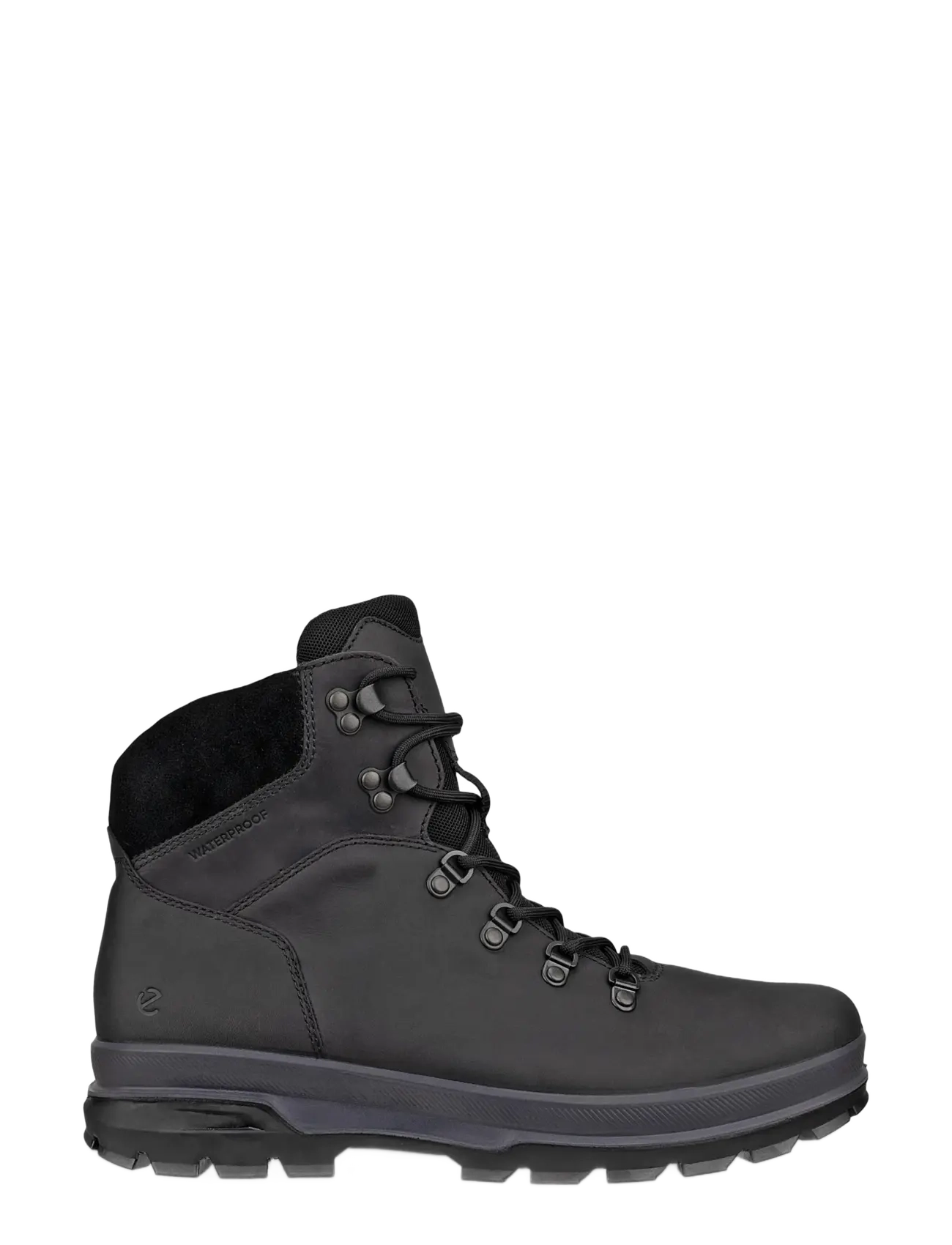 ECCO - RUGGED TRACK - støvler med snøre - black - 1