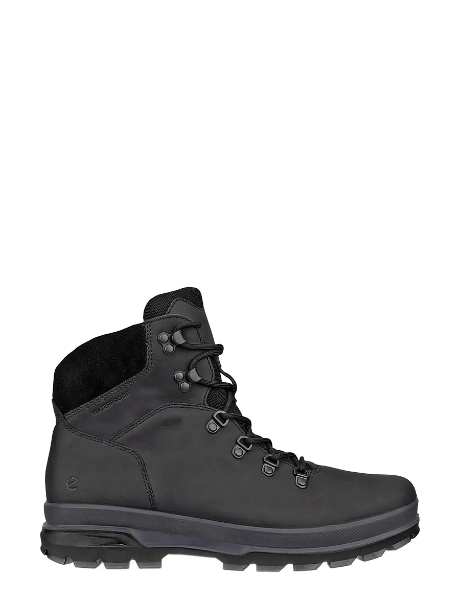 ECCO - RUGGED TRACK - støvler med snøre - black - 1