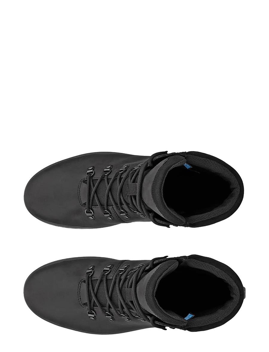 ECCO - RUGGED TRACK - støvler med snøre - black - 4