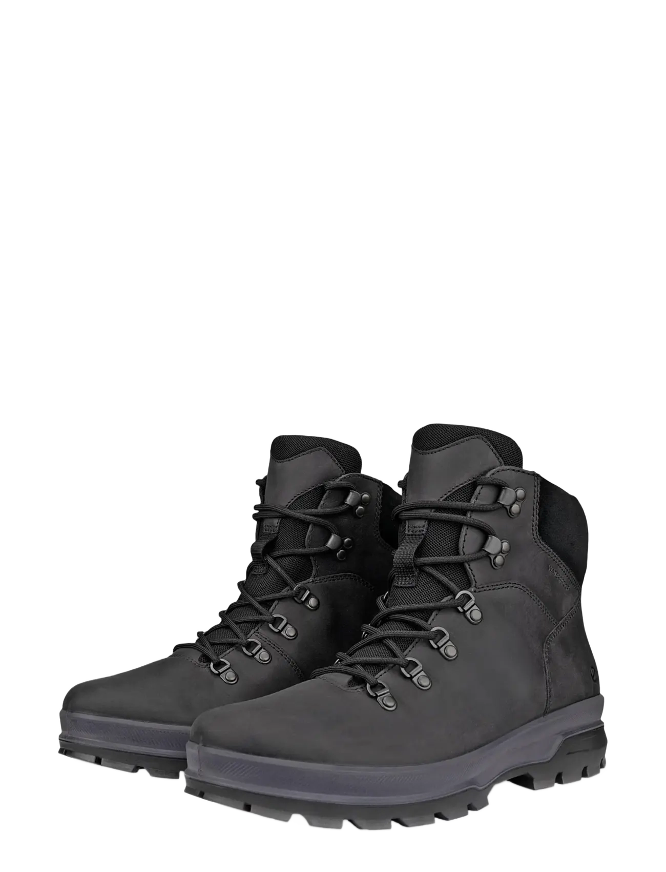 ECCO - RUGGED TRACK - støvler med snøre - black - 5