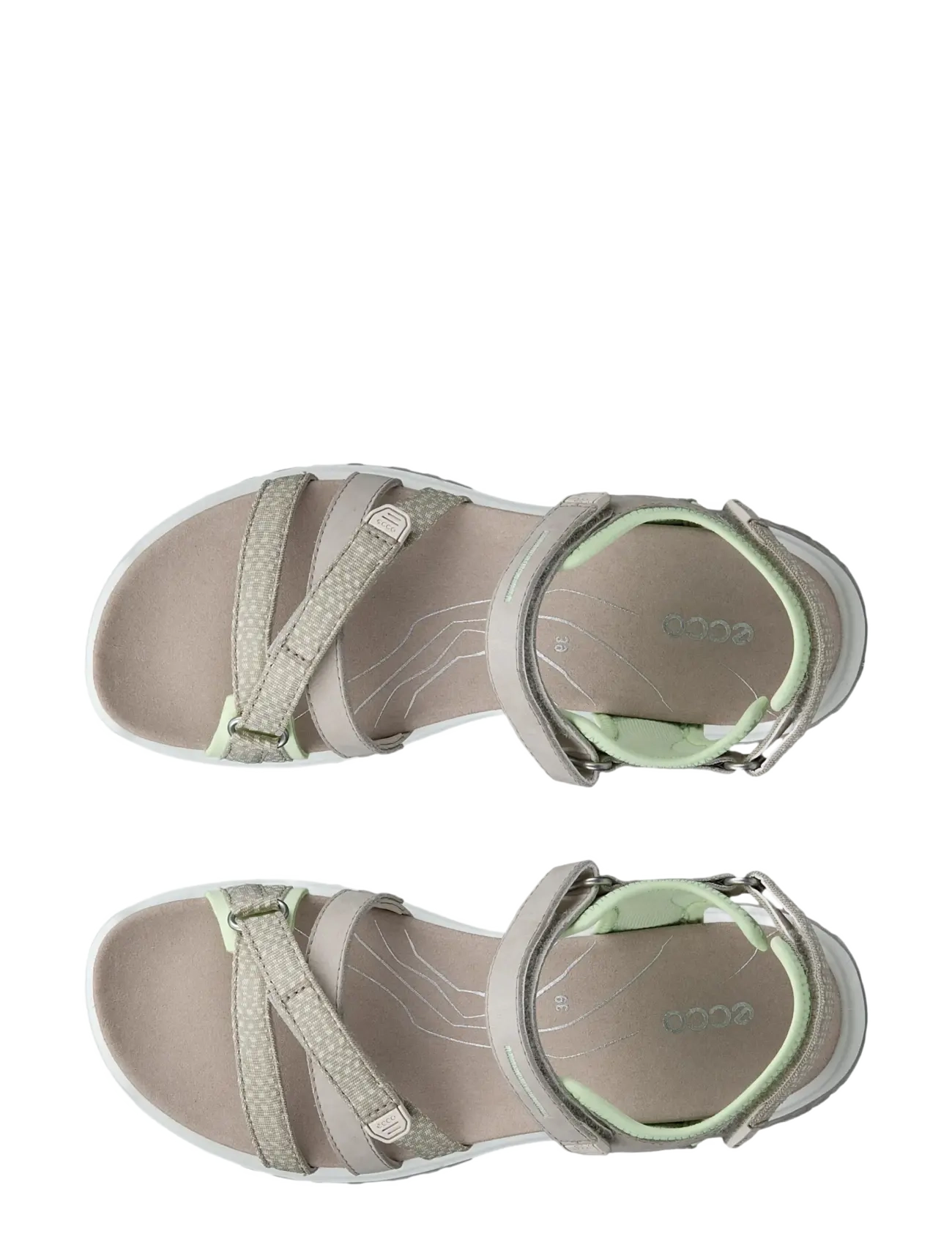 ECCO - OFFROAD ROAM W - kontsata sandaalid - pure cashmere/lime cream/pure cashmere - 4