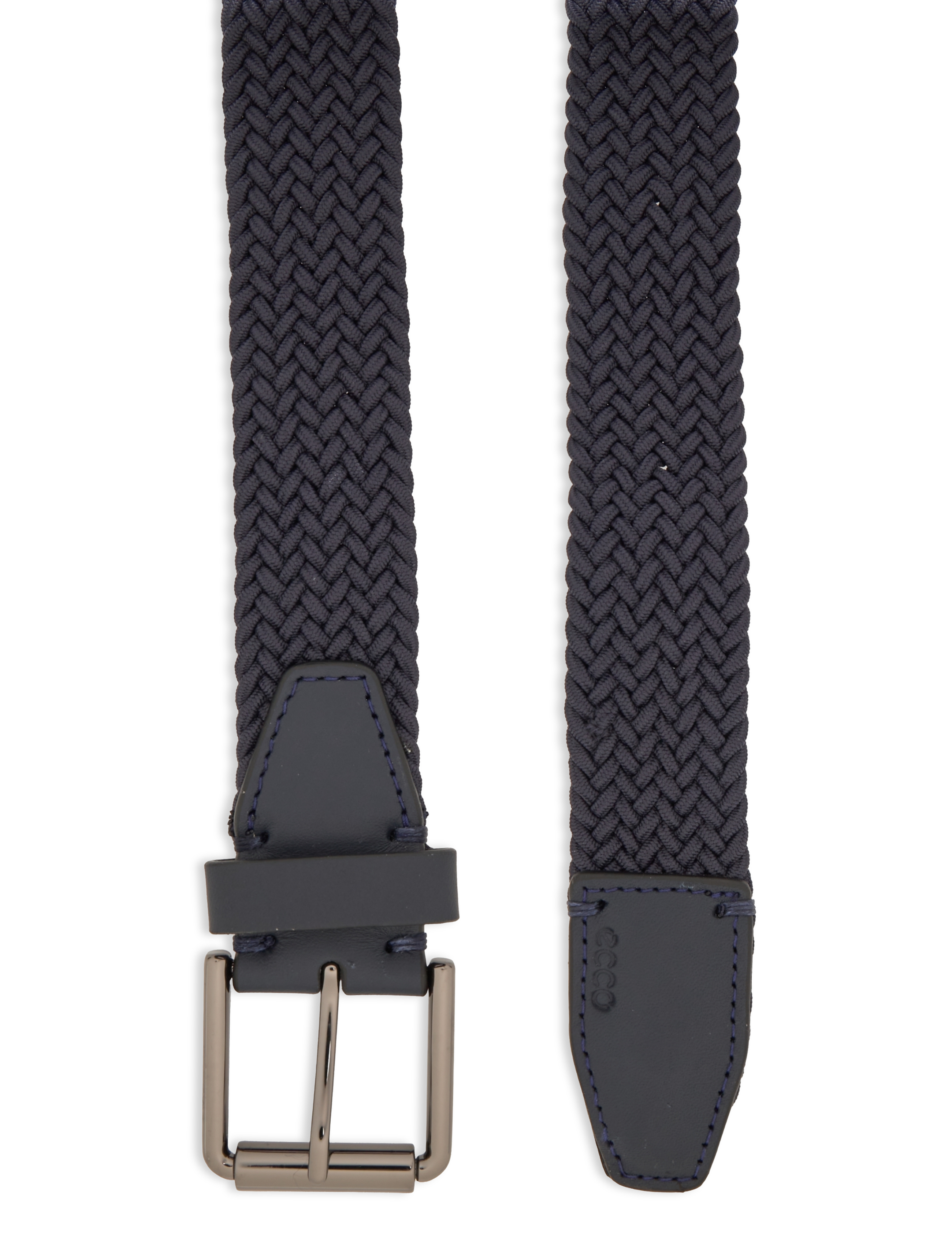 ECCO - ECCO Formal Braided Belt - blue - 1