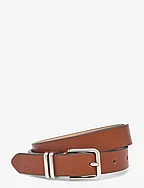 ECCO Formal Metal Keeper Belt - WET ALMOND/BLACK