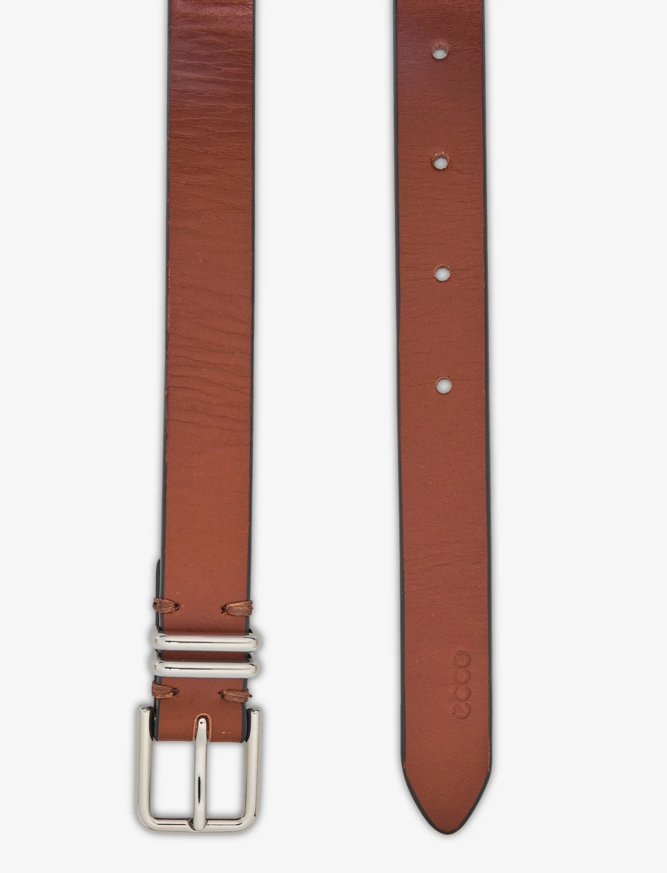 ECCO - ECCO Formal Metal Keeper Belt - belts - wet almond/black - 1