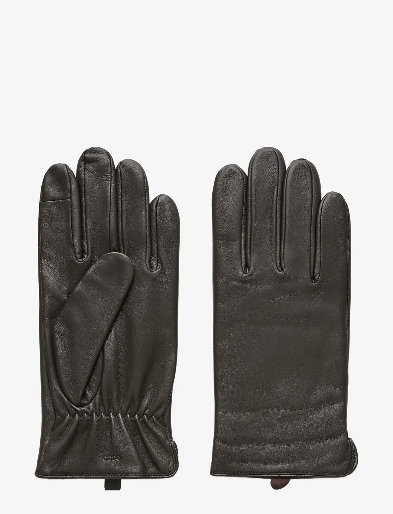 ECCO - ECCO Mens Minimal Gloves - beanies & gloves - mocha - 0