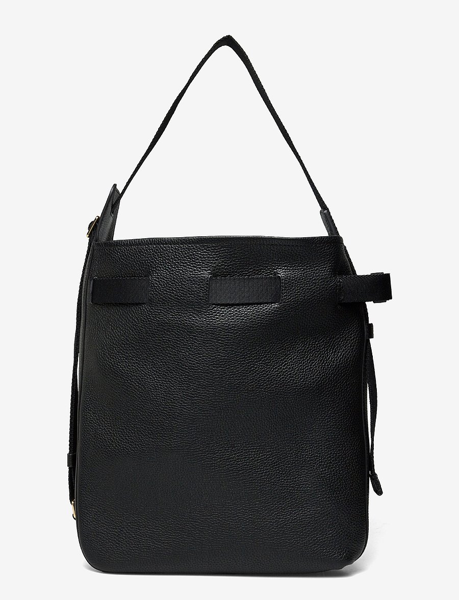 ECCO - ECCO Sail Bag M Pebbled Leather - shopper - black - 1