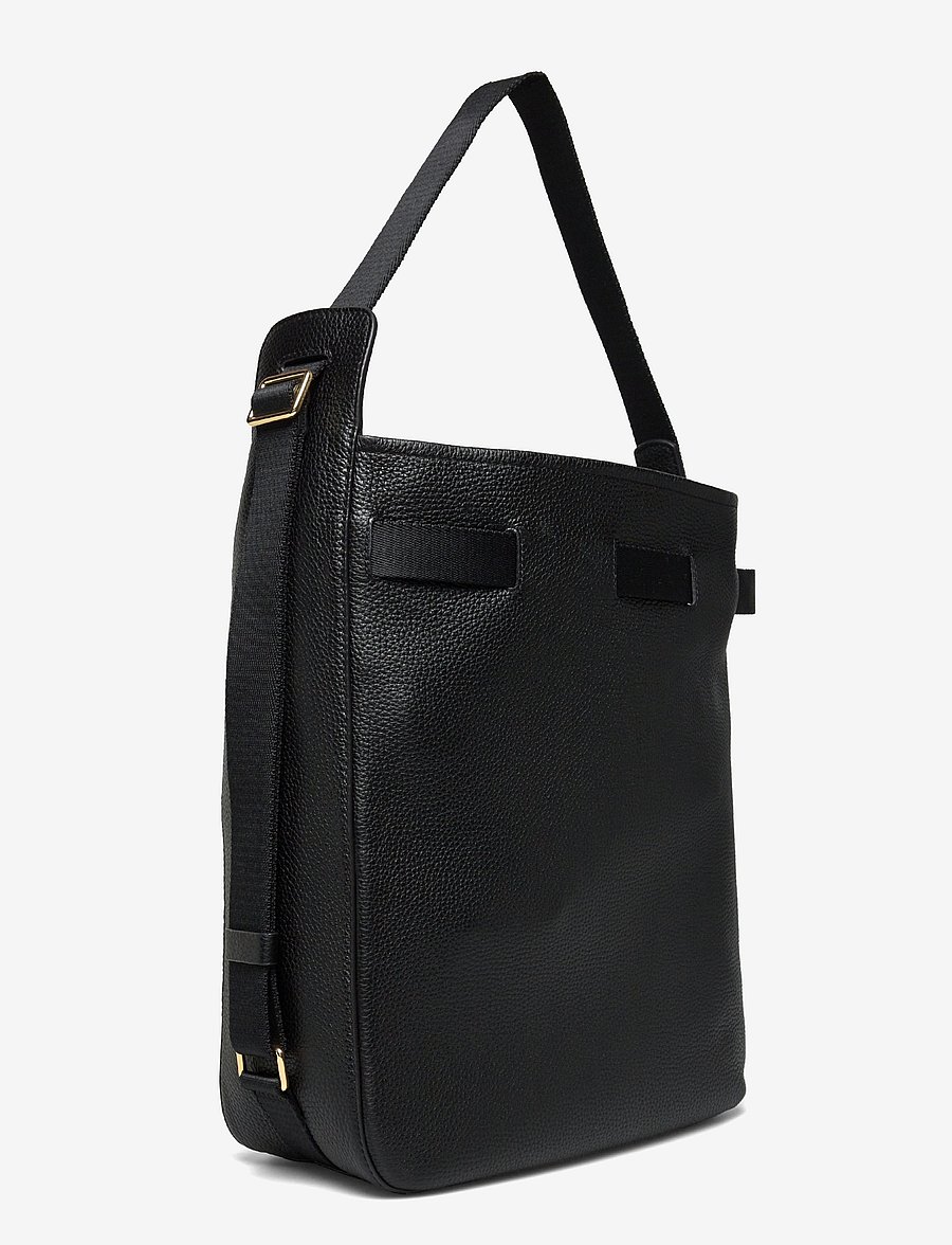 ECCO - ECCO Sail Bag M Pebbled Leather - shopper - black - 3