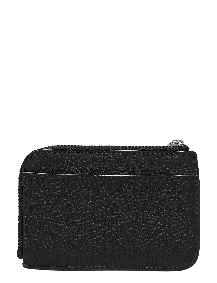 ECCO - CARD CASE ZIPPED PEBBLED LEATHER - porte-cartes - black - 1