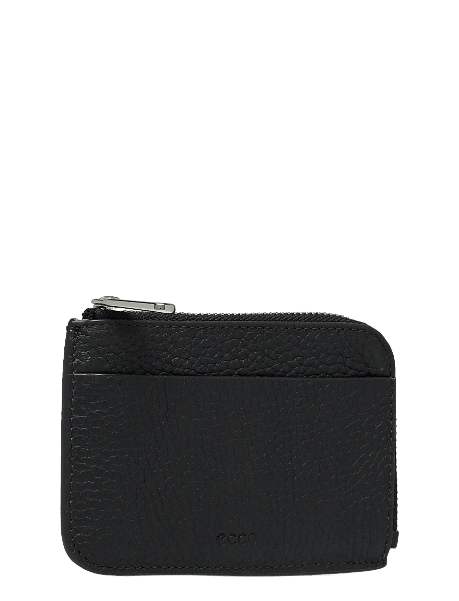 ECCO - CARD CASE ZIPPED PEBBLED LEATHER - porte-cartes - black - 2