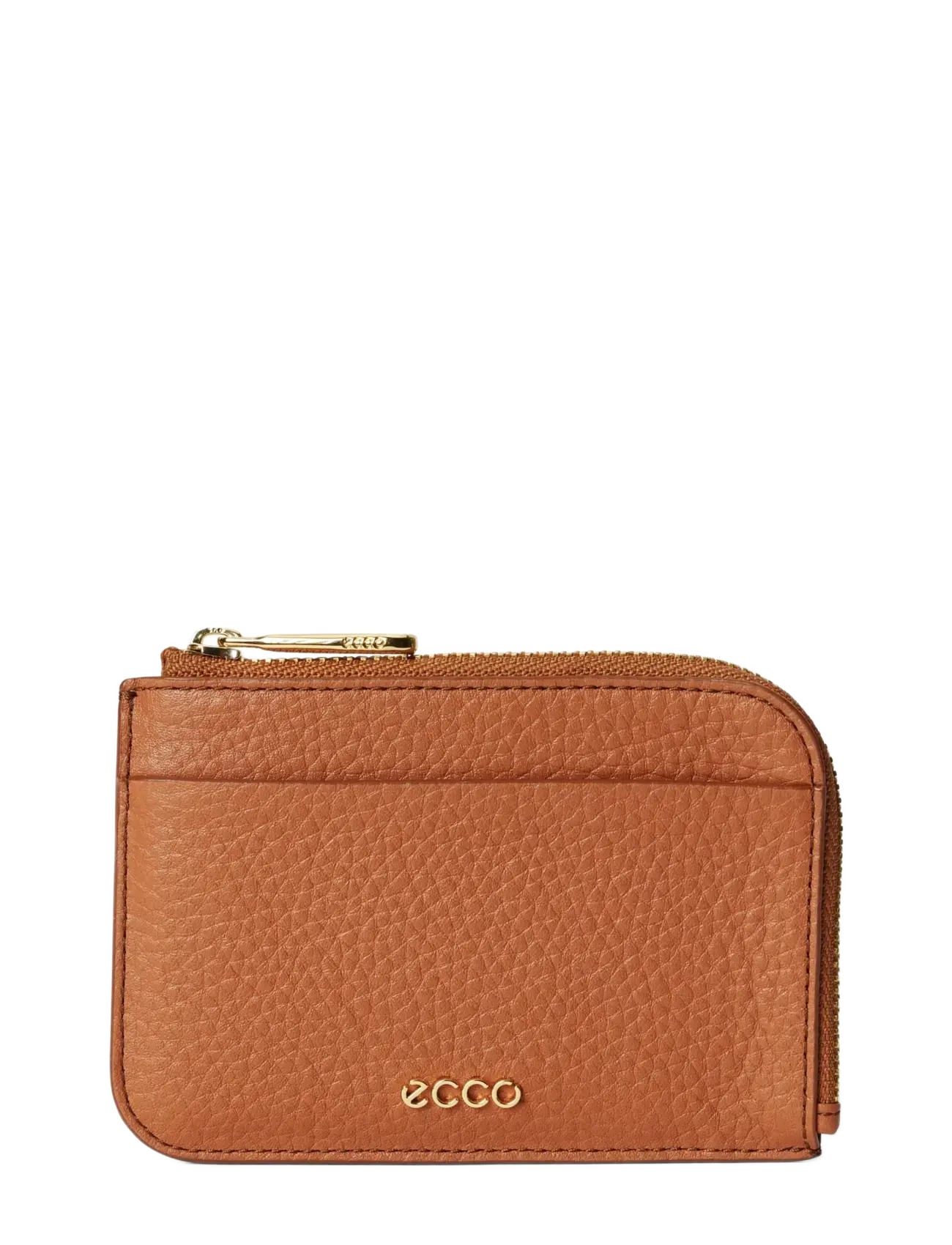 ECCO Card Case Zipped Pebbled Leather, One Size, Holders & Wallets, Braun - Holder, Frauen