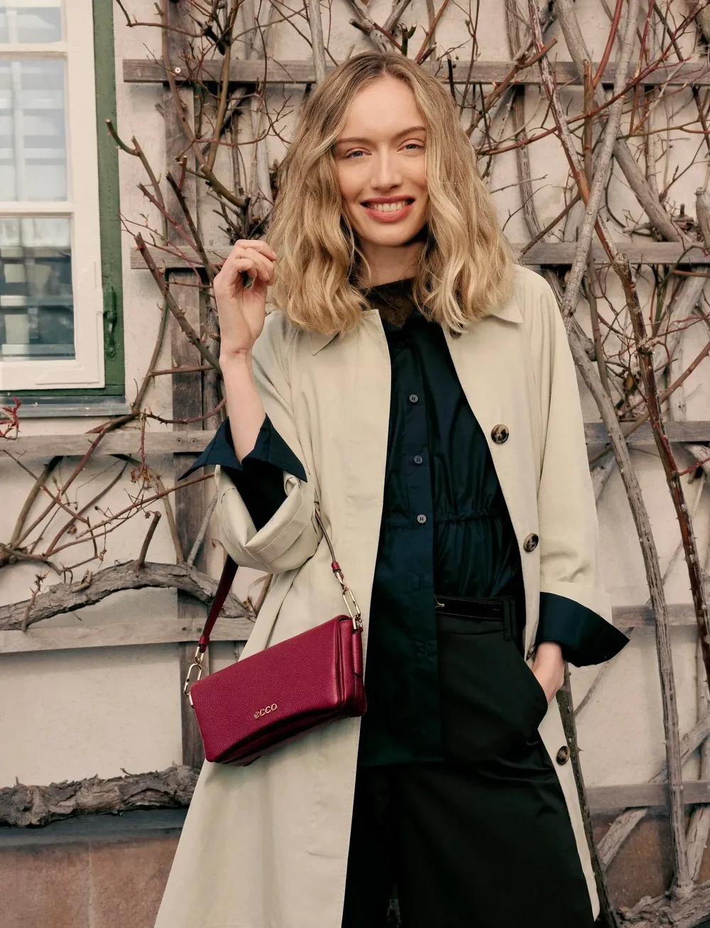 ECCO - ECCO Pinch Bag M - speciella tillfällen - red - 0