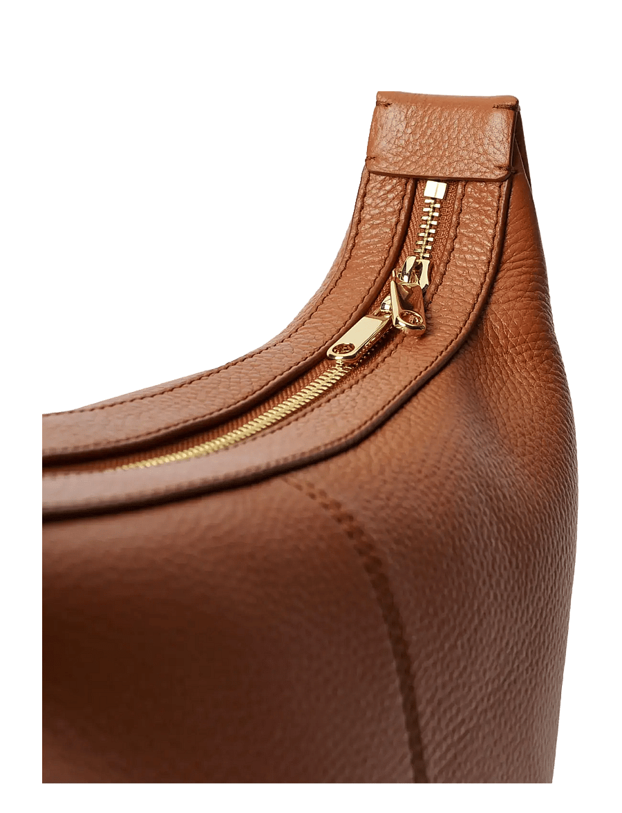 ECCO - HOBO S SOFT PEBBLED LEATHER - brown - 3