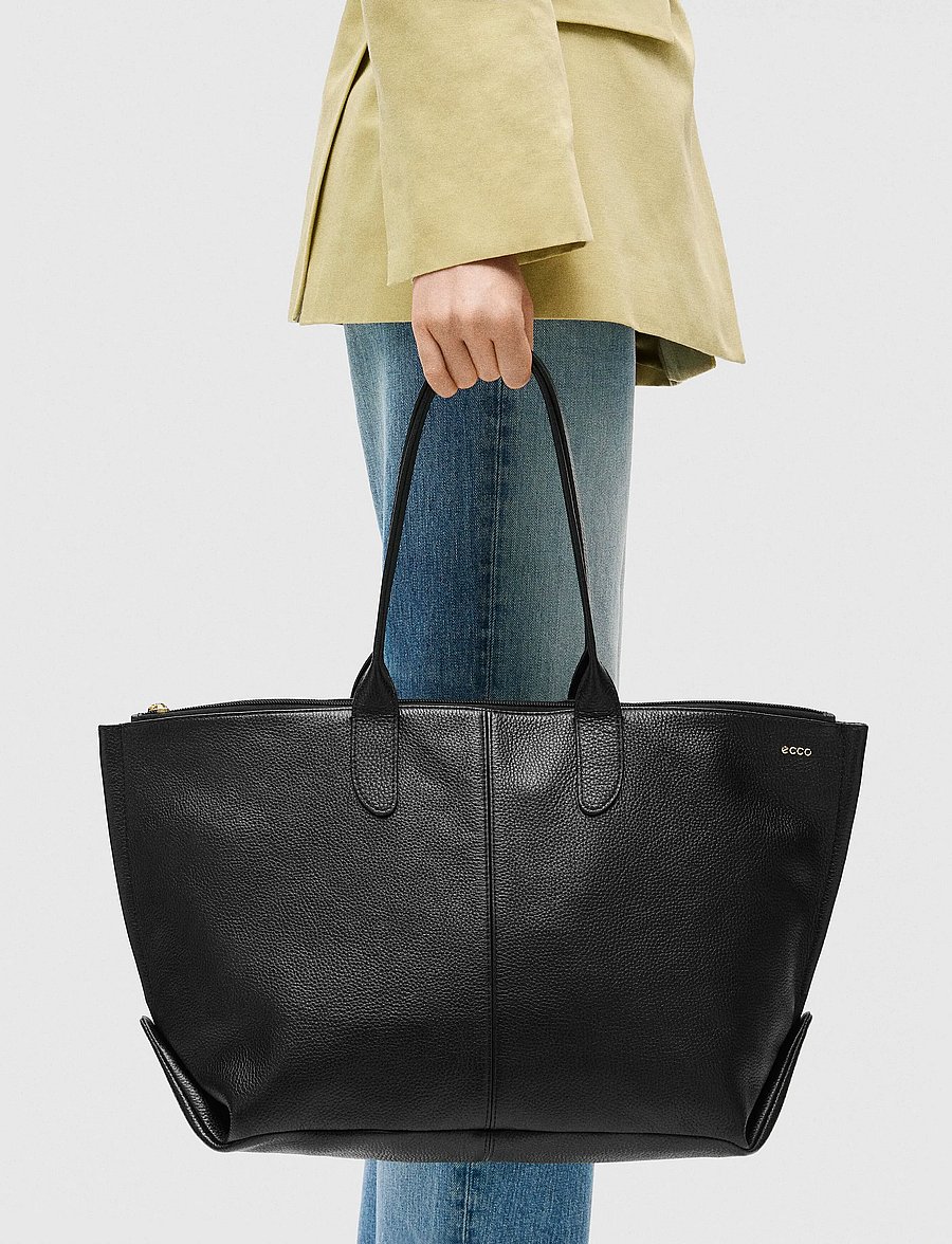 ECCO - ECCO Tote Go Light Soft Leather - black - 0