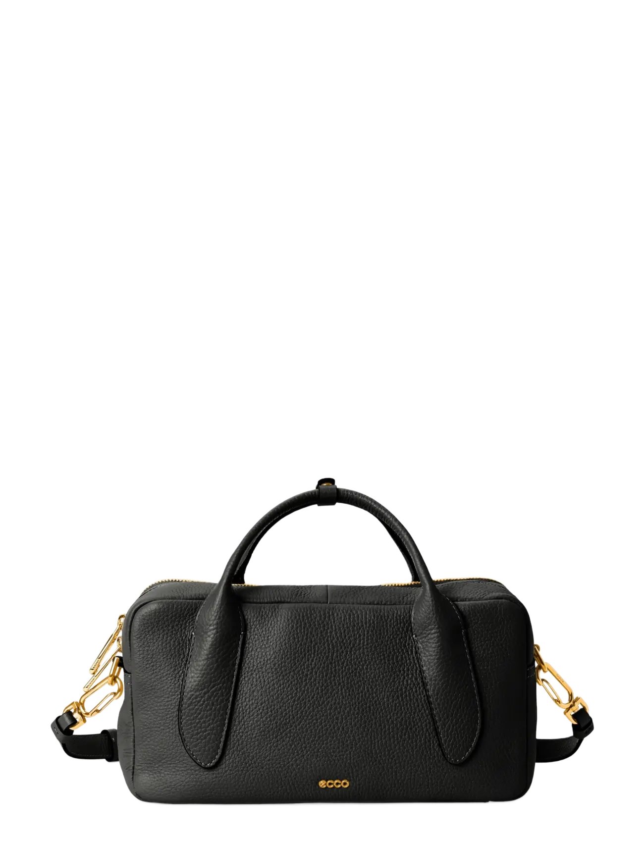 ECCO ECCO Bowling Bag M Pebble Leather - Modetrends - BLACK / black