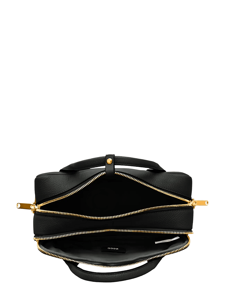 ECCO - ECCO Bowling Bag M Pebble Leather - black - 4