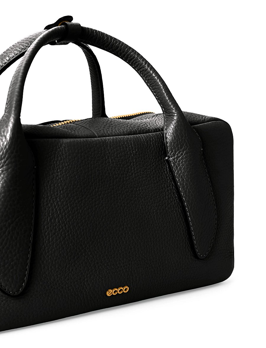 ECCO - ECCO Bowling Bag M Pebble Leather - black - 5