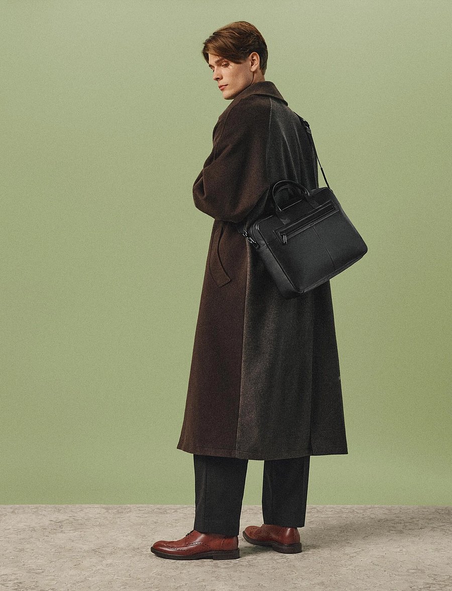 ECCO - ECCO Mode Laptop Bag Leather - black - 0