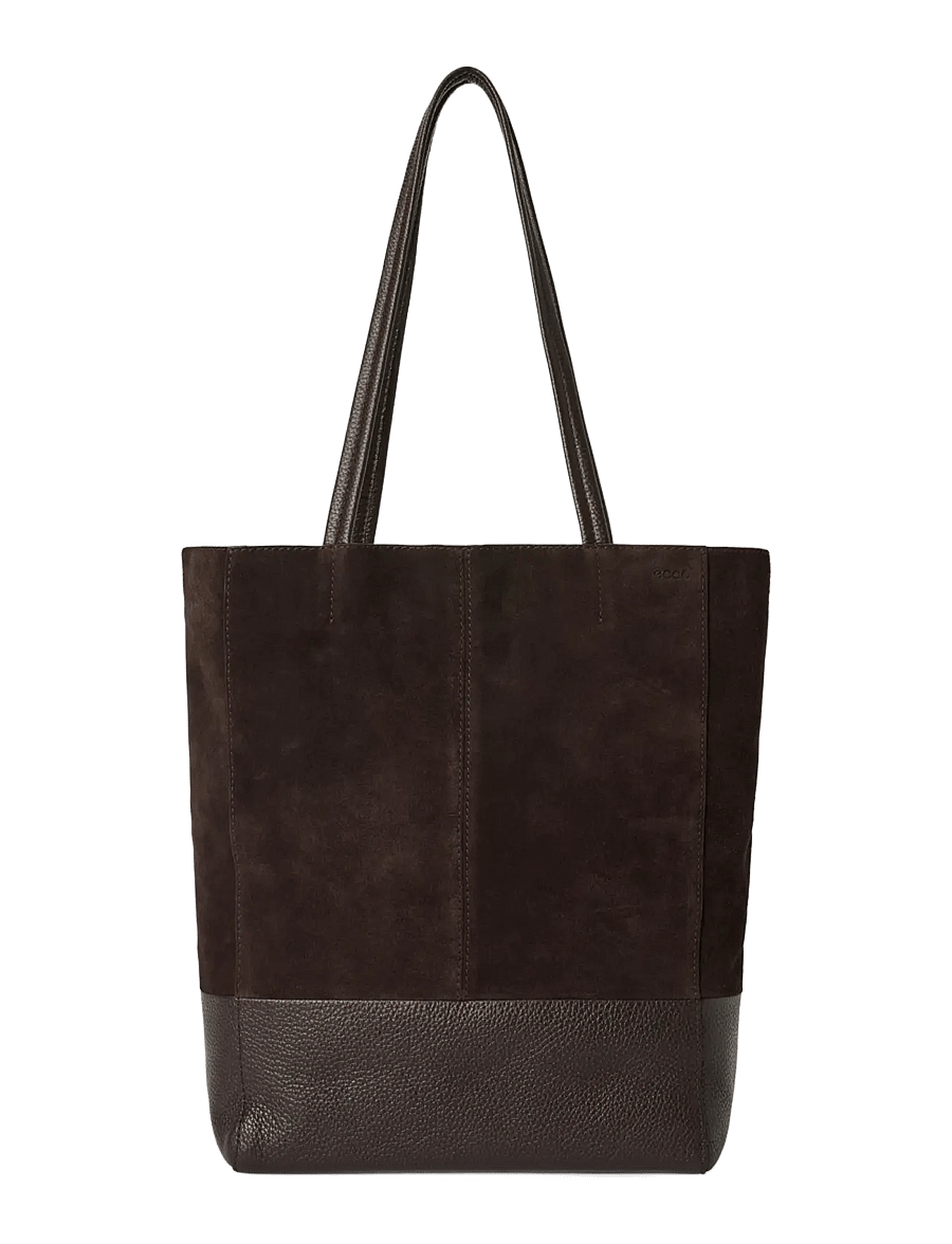 ECCO - ECCO Aven Tote Suede - tote bags - brown - 0
