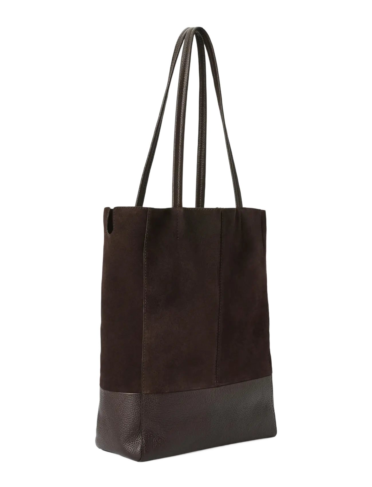 ECCO - ECCO Aven Tote Suede - tote bags - brown - 1