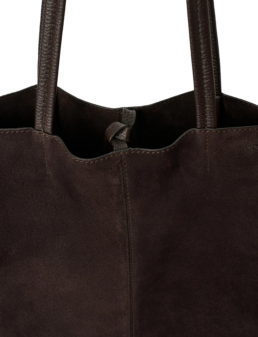 ECCO - ECCO Aven Tote Suede - tote bags - brown - 5