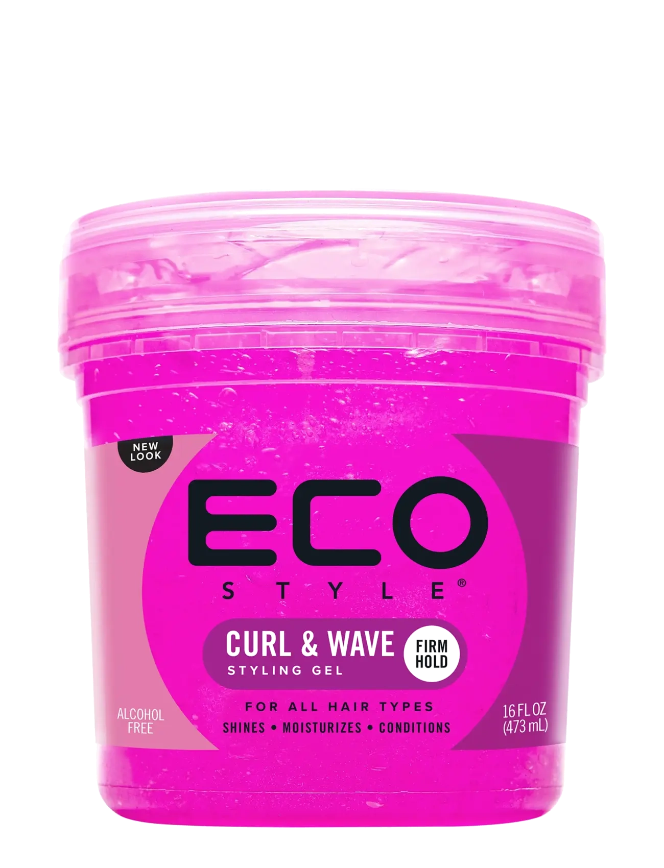 Eco Style Curl & Wave Styling Gel - Vis alt - CURL & WAVE / clear