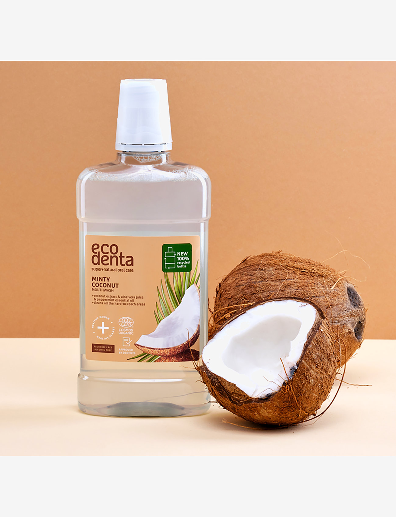 Ecodenta - Ecodenta Certified Organic Fresh Breath Coconut Mouthwash - munskölj - clear - 1