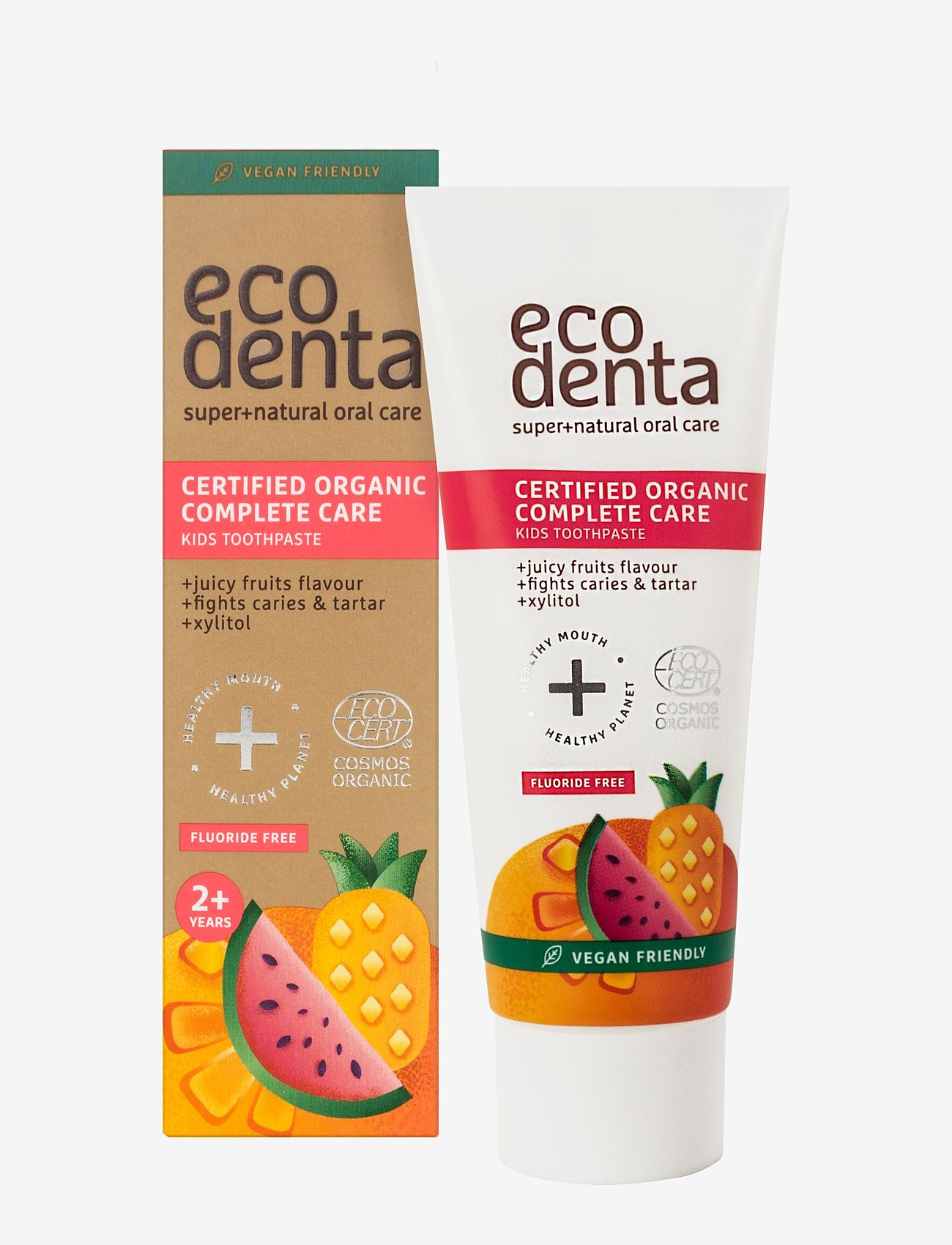 Ecodenta - Ecodenta Certified Organic Complete Care Toothpaste for Kids, 2+ y.o. 75 ml - tandkräm - clear - 2