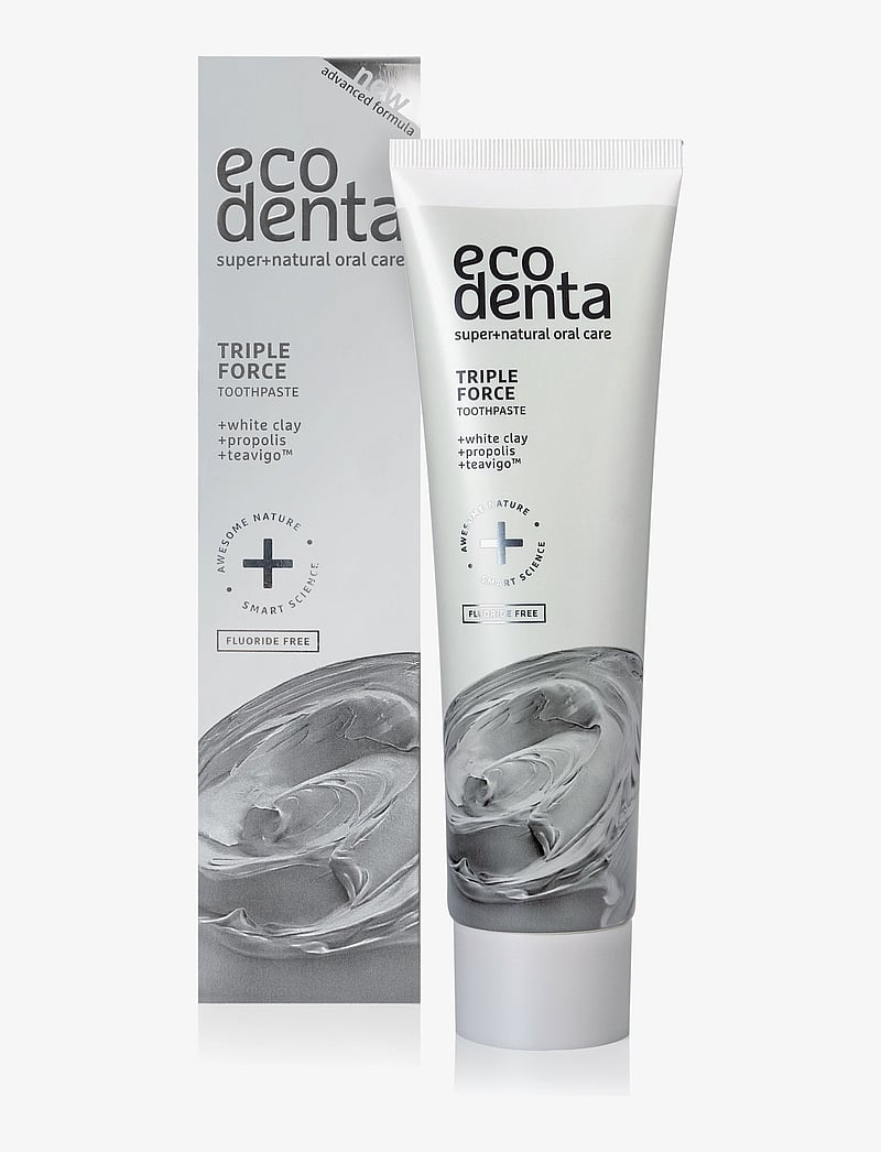 Ecodenta - Ecodenta Triple Force Toothpaste - tannkrem - clear - 1