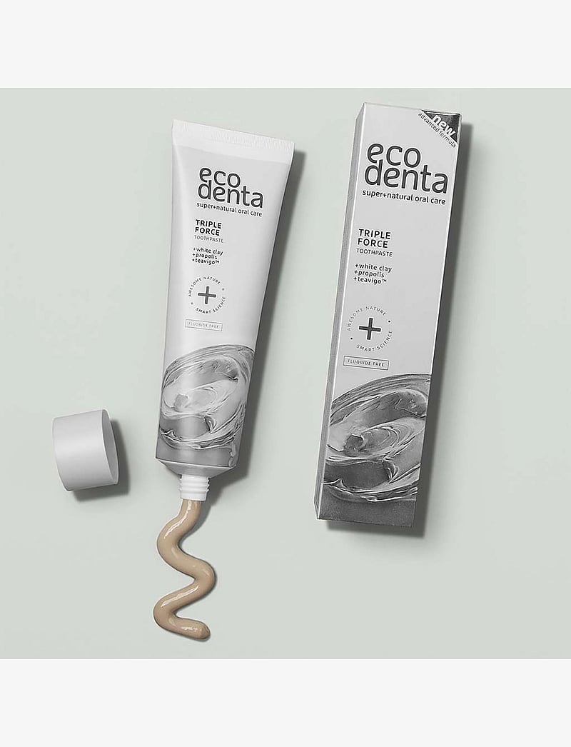 Ecodenta - Ecodenta Triple Force Toothpaste - tannkrem - clear - 2
