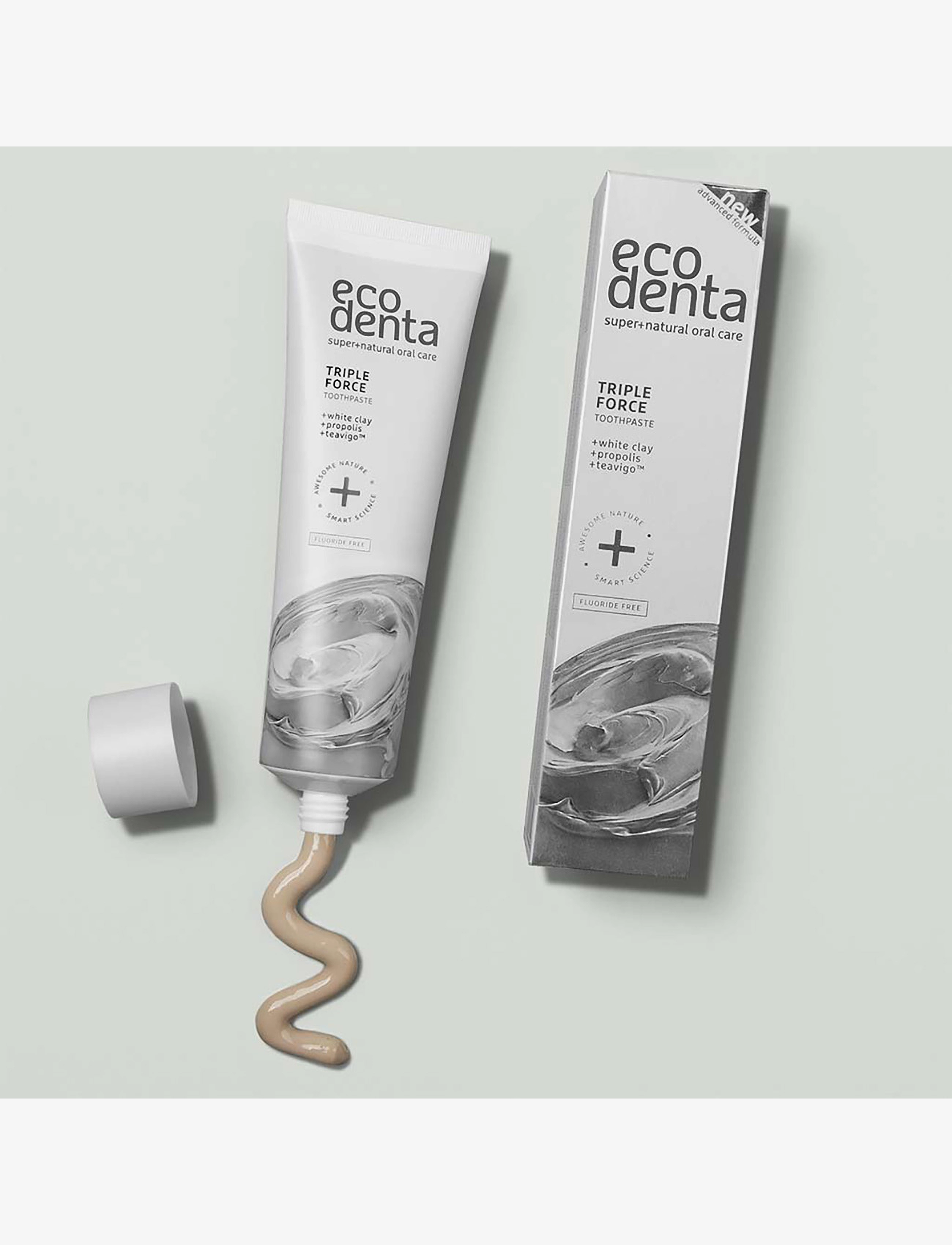 Ecodenta - Ecodenta Triple Force Toothpaste - hammastahnat - clear - 2