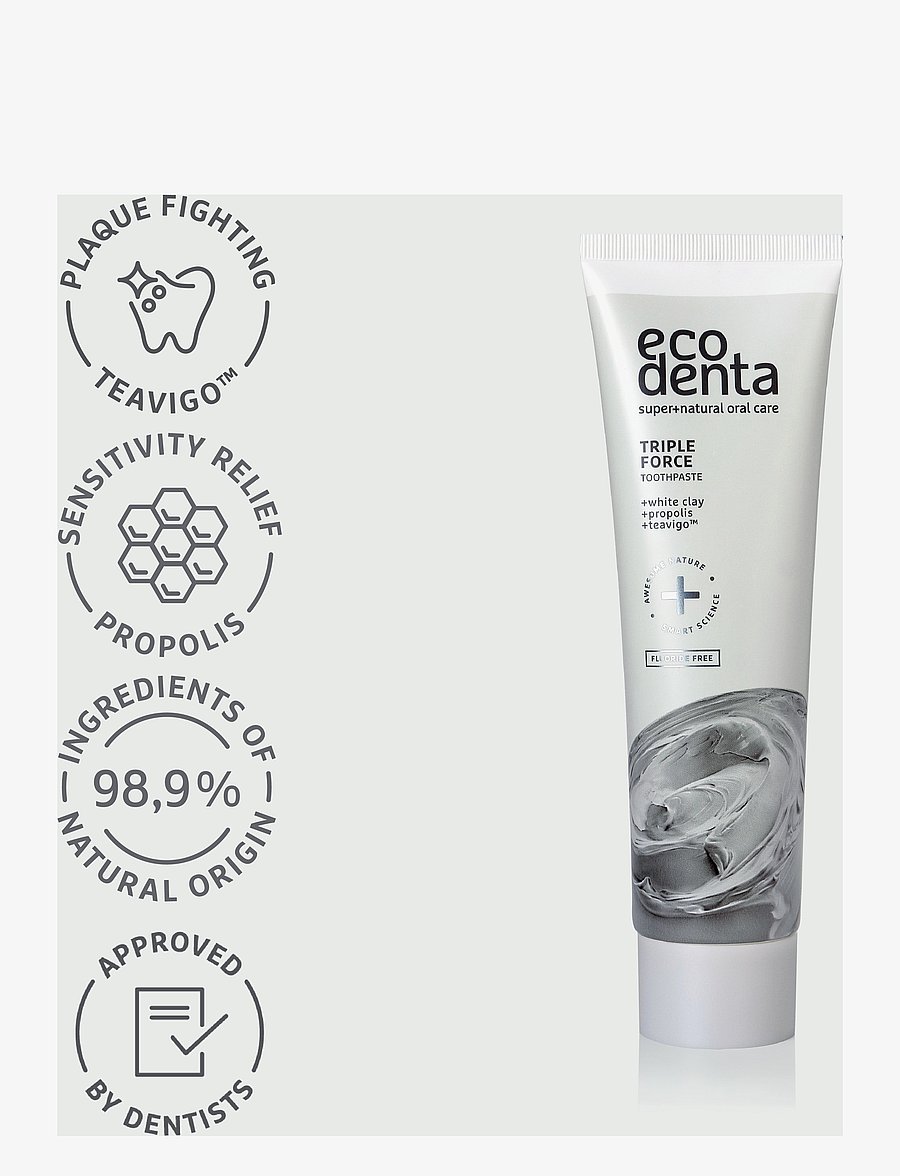 Ecodenta - Ecodenta Triple Force Toothpaste - hambapastad - clear - 3