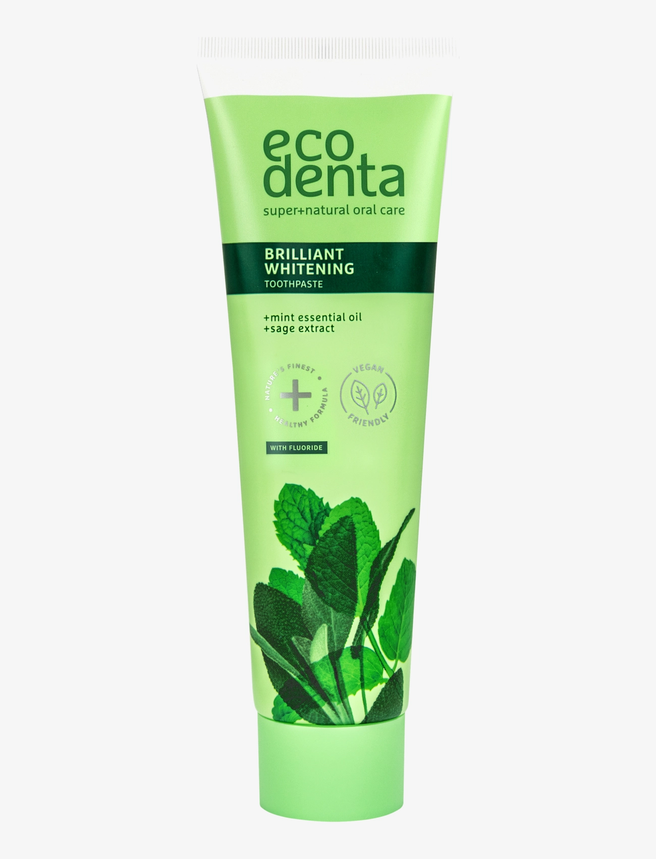 Ecodenta Brilliant Whitening Toothpaste With Fluoride, Tandpasta, Nude, Str: 100 ml