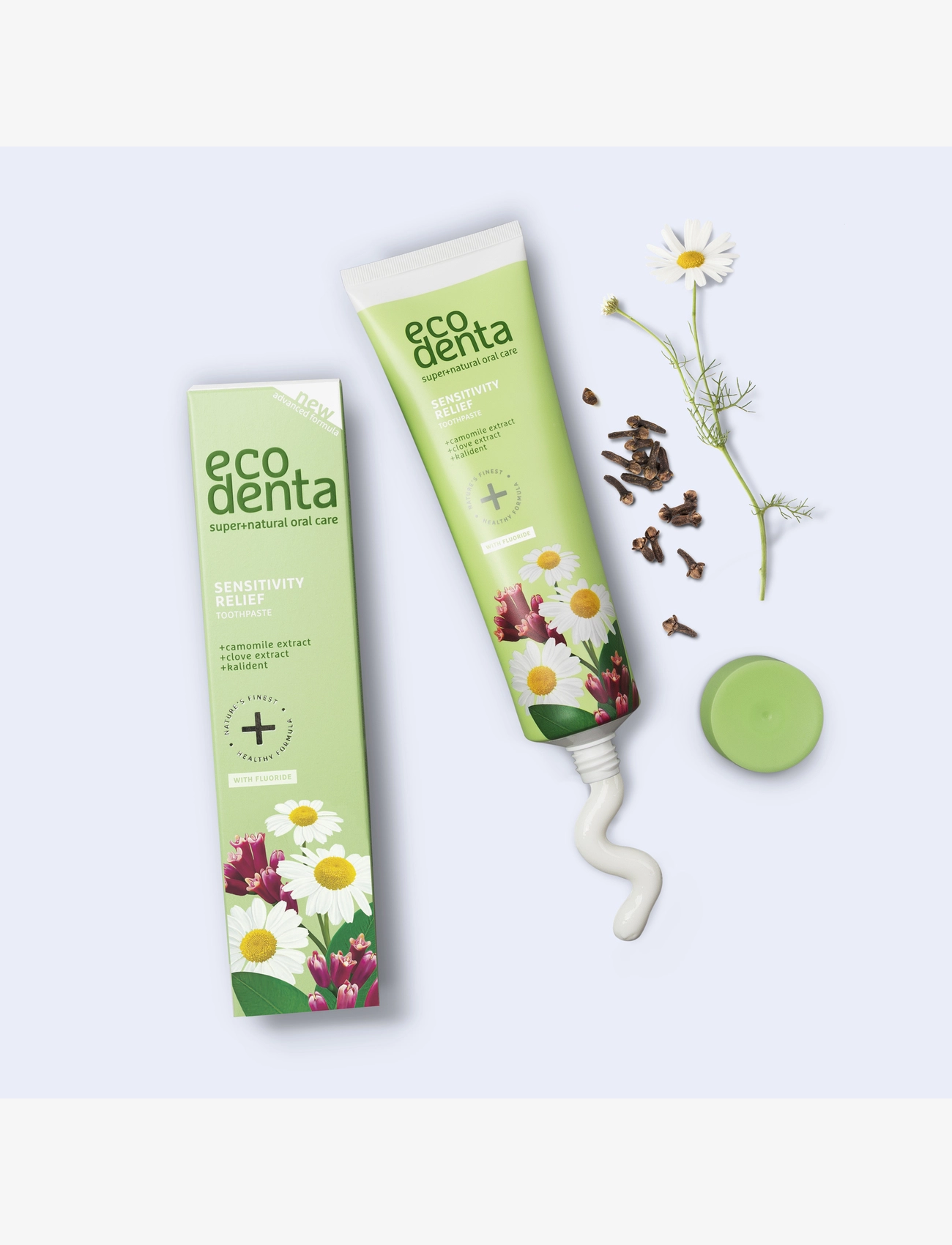 Ecodenta - Ecodenta Sensitivity Relief Toothpaste with Fluoride - tandpasta - clear - 1