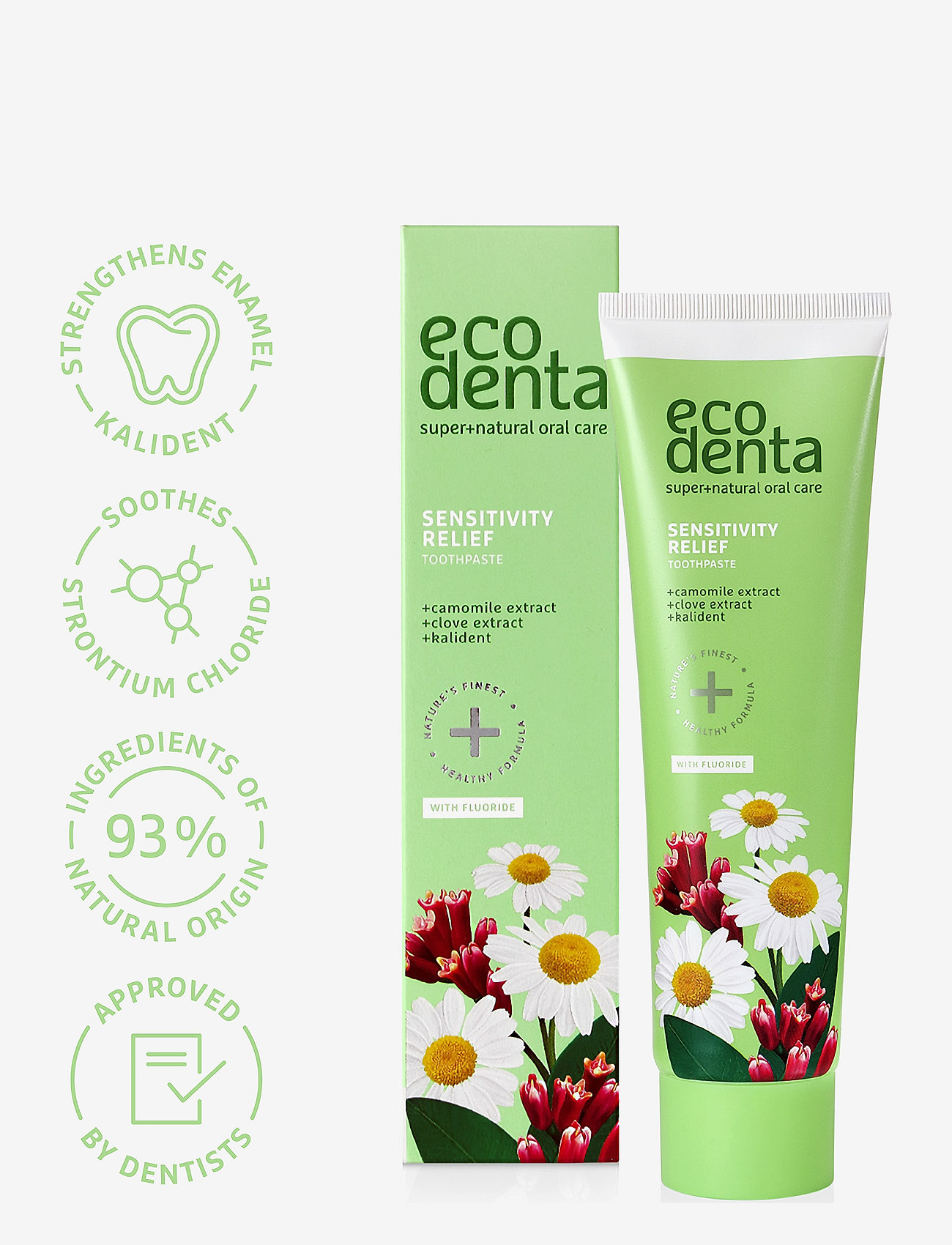 Ecodenta - Ecodenta Sensitivity Relief Toothpaste with Fluoride - zobu pastas - clear - 2