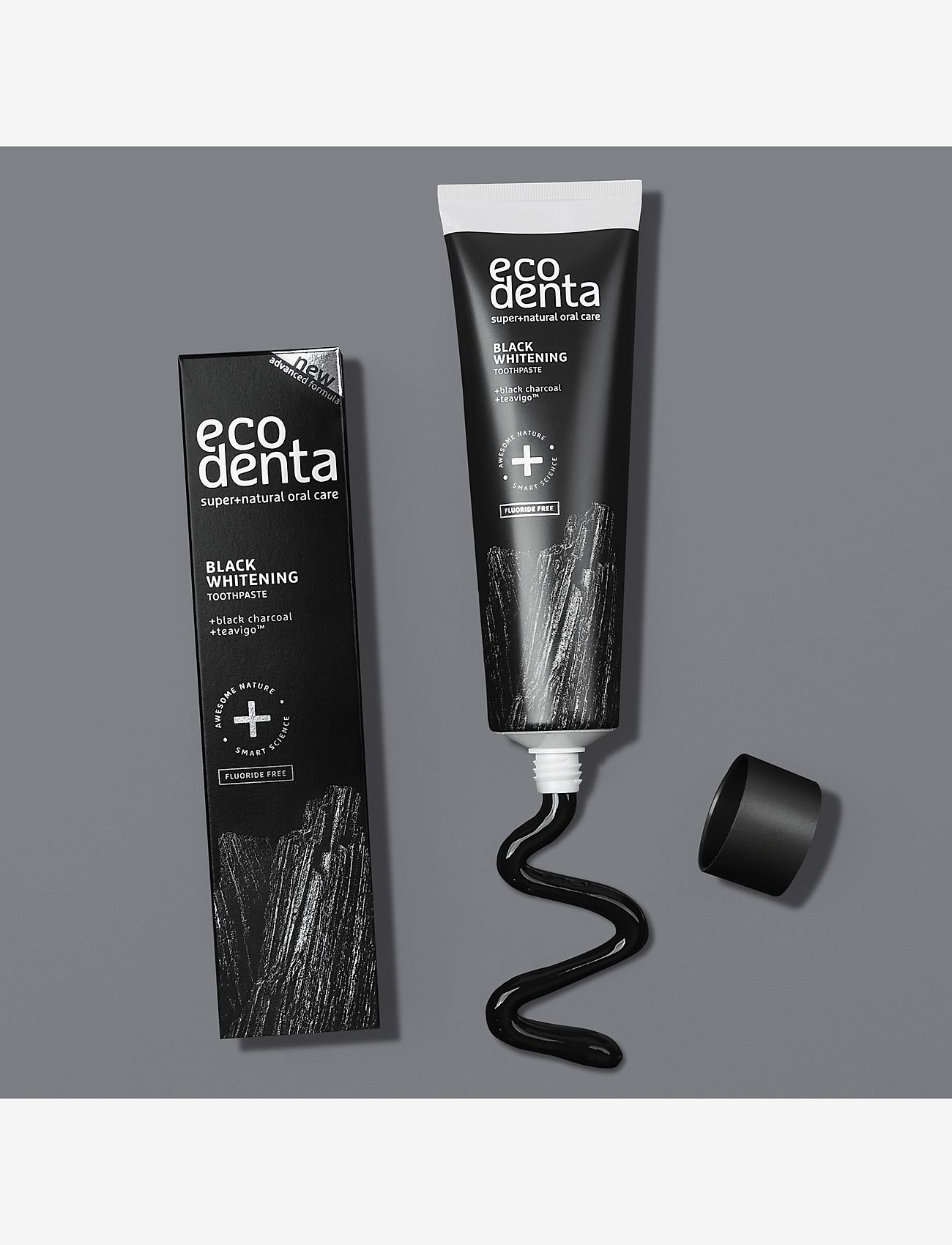 Ecodenta - Ecodenta Black Whitening Charcoal Toothpaste 100 ml - tandpasta - clear - 1