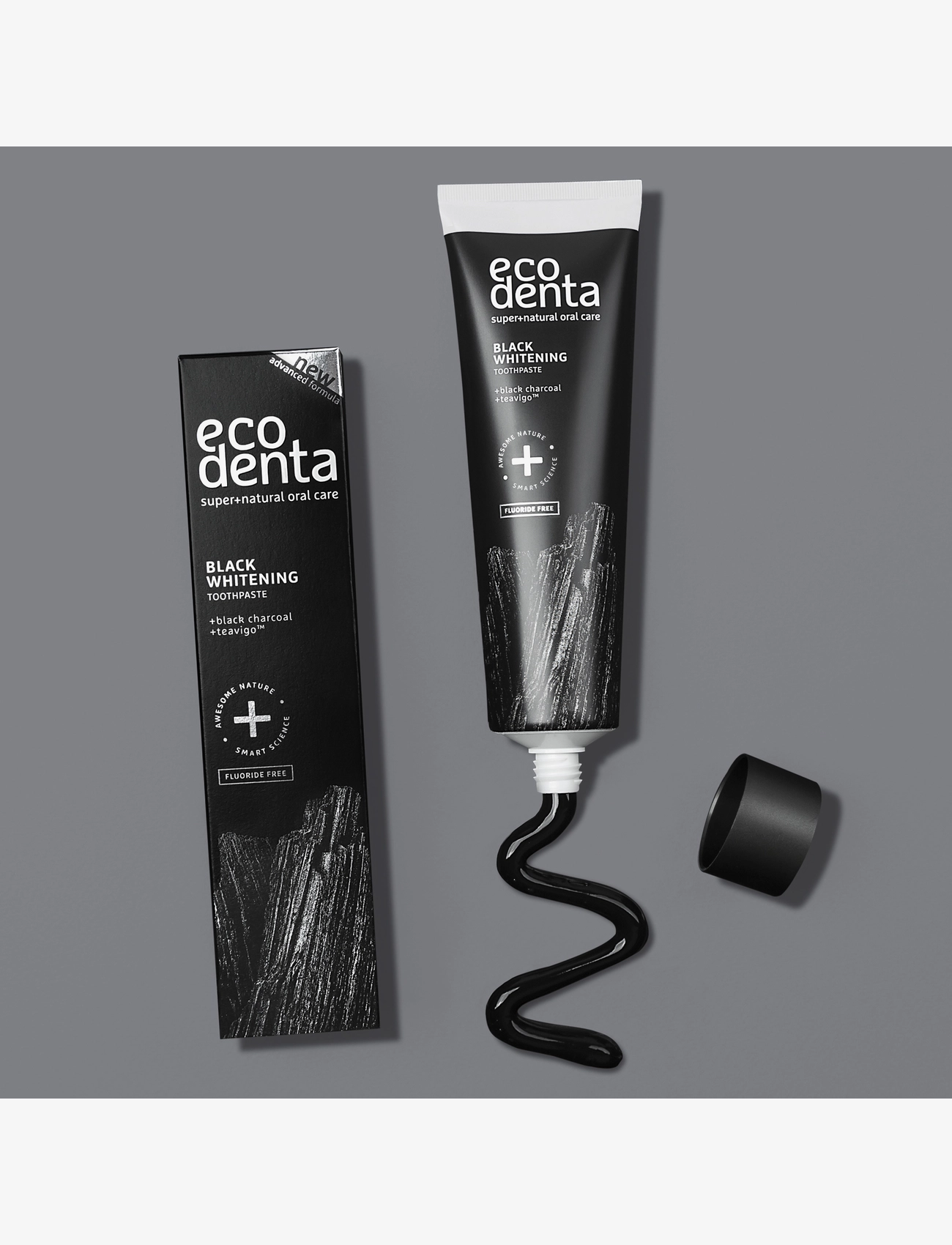 Ecodenta - Ecodenta Black Whitening Charcoal Toothpaste - hammastahnat - clear - 1
