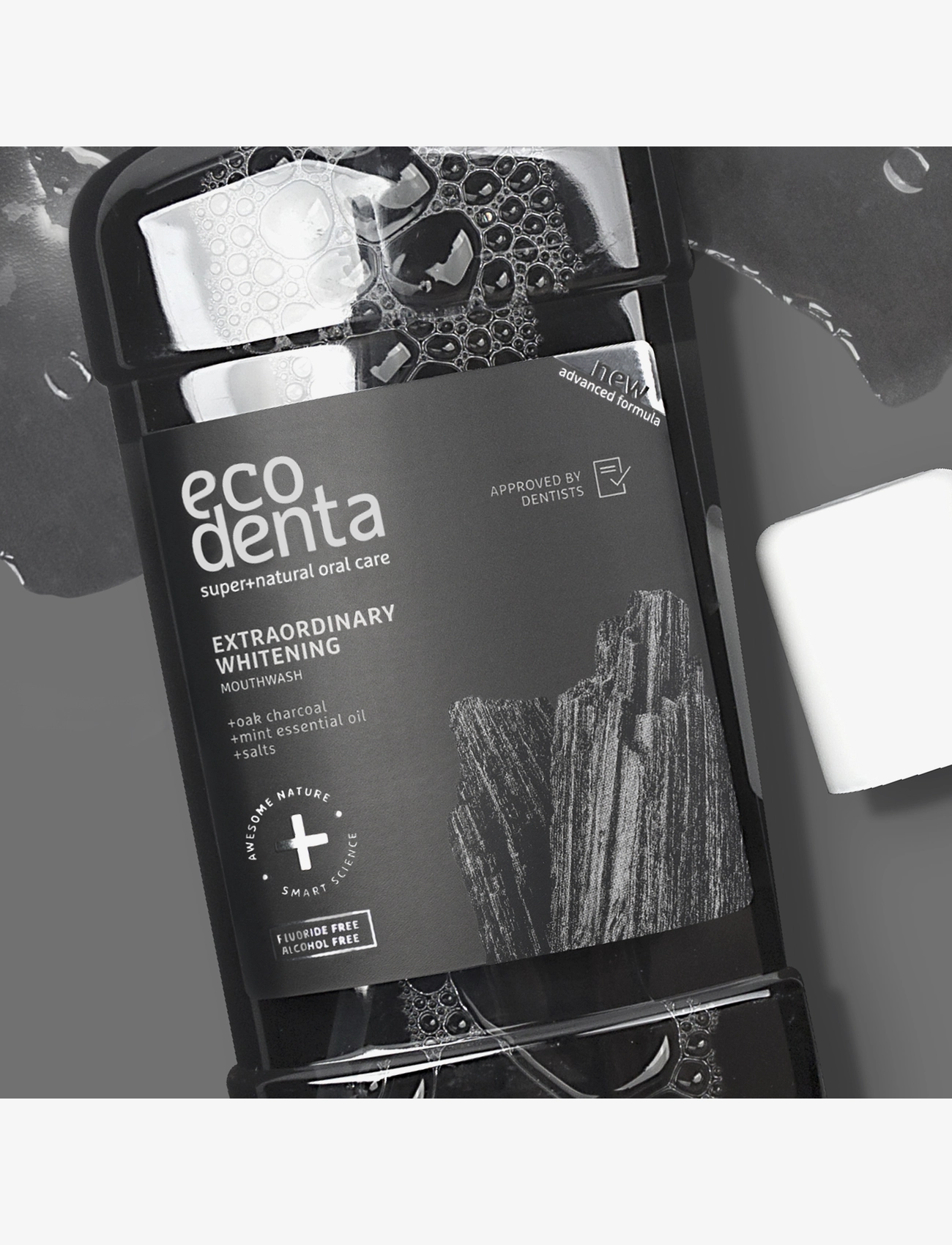 Ecodenta - Ecodenta Extraordinary Whitening Charcoal Mouthwash - mundskyl - clear - 1