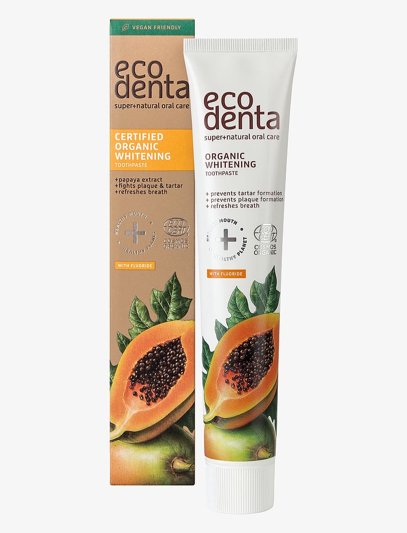 Ecodenta - Ecodenta Certified Organic Whitening Toothpaste with Papaya Ectract 75 ml - hambapastad - clear - 2